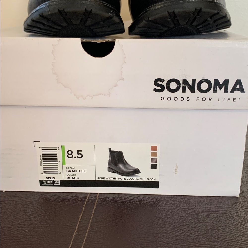 Sonoma Faux Leather Women’s Classic Black Boots - Picture 8 of 9